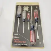 Craftsman 6-Piece Screwdriver Set 941089 USA Made Slotted Phillips 4-way Pocket