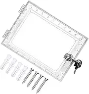Mipcase 1Set Thermostat Lock Box Guard with Transparent Cover for Wall Mounted Thermostats Easy Installation Saving Durable Protection for Thermostat Display