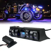 6 Gang Control Panel Backlit Light Switch for 09-18 Jeep Wrangler JK 12V (for: Jeep)
