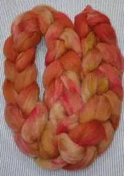 Fine Wool Combed Top Roving Spinning Handpainted Dyed Felt USA NWT Russ