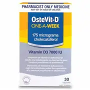 OsteVit-D Vitamin D3 7000IU 1-A-Week 30 Capsules