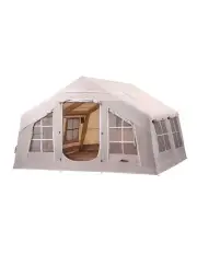 [Weisshorn] Camping Beach Tent 6 Person 360Cm in Brown