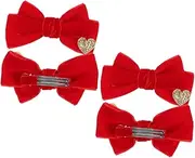 QUMIIRITY 4pcs Children's Bow Hair Clip Hair Clip for Bow Hair Clips Hair Bows Clips Bow for Bow Hairclip Clip Bows Clips Barrettes Clips for