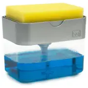 Kitchen Soap Dispenser with Sponge Holder Sink Caddy Organizer for Countertop