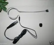 Brand New BLACK single ear hook Headworn Microphone For Shure ULX SLX GLX KCX ..