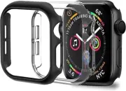 2 Pack [No Screen Protector] Bumper Case for Apple Watch Series SE 6 5 4 Iwatch