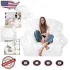 Luxury Transparent Inflatable Couch Chair for Indoor & Outdoor Relaxation