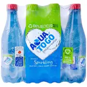 Aqua To Go Lightly Sparkling Water 500mL 12 Pack