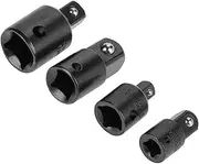 Chrome Vanadium Steel Socket Adapter Reducers - Suitable for Mechanics and DIY Projects (Silver) (Black)