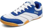[ZHENSI] Table Tennis Shoes for Men Soft Bottom Non-Slip Pingpong Indoor Outdoor Court Training Shoes