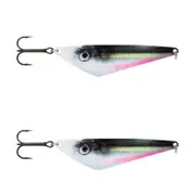 2x Rapala 8.5cm Harmaja Metal Spoon Fishing Lures - Live Herring