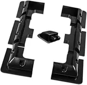 yuksok Solar Panel Mounting Brackets Kit Solar Panel Mounts Kit Easy to Install Corner Bracket for Camp Vans Sheds Roofs, Black