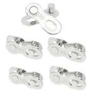 Esforzarse 5 Pairs Bicycle Missing Link, Bicycle Chain Clasp, for (6, 7, 8),9, 1