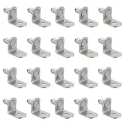 40Pcs Shelf Pegs Pins 1/4" L-Shaped Shelf Pins Holders Shelf Support Pegs Silver