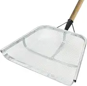 Soil Sifter, Garden Shovel, Harvest Strainer Tool, Stainless Steel Mesh, Easy Grip Handheld Soil Filter Tool, Planting and Weeding Use, 16.93x12.99 Inches