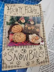 Primitive doll pattern #089 Snowballs (pattern) "1998" Hickety Pickety