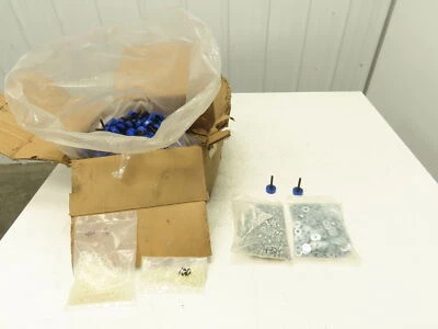 1-1/8" Blue Plastic Leveling Feet 1/4-20 Threaded Stud Lot of 480