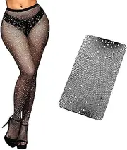 [XPEX] Fishnet Tights, Fishnet Tights, Crystal Women's Fishnet Tights, High Waist Black Fishnet Tight