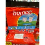 好市多 BOUNCE DRYER SHEET 烘衣柔軟去靜電紙 160張X2入