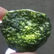 69Ct Genuine MOLDAVITE Czech Republic Certificate of Authenticity