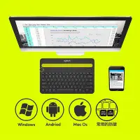 在飛比找Yahoo!奇摩拍賣優惠-鍵盤 羅技K480鍵盤筆記本iPad平板家用電腦辦公小巧便攜