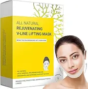 V Line Lifting Mask - Made in USA - Double Chin Reducer, Face Lift and Firming Strap - Lifts, Tightens Jawline and Chin (5 Masks)