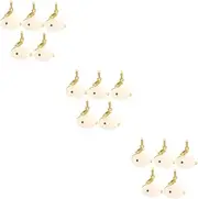 TEHAUX 3sets DIY Jewelry Charms Rabbit Shape Charms for Bracelet Making Decorative Pendants 5pcs*3