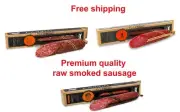Raw smoked sausage 1kg SALAMI GOVERNOR'S UKRAINIAN Premium quality Спеццех
