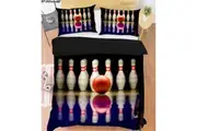 3D Pexels Sports Bowling Ball Quilt Cover Set Bedding Set Duvet Cover Pillowcases LXL