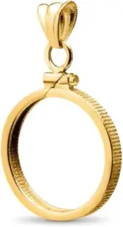 14k gold Filled coin bezel screw top for 1/20 oz gold Austrarian kangaroo coin