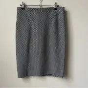 Loft Pencil Skirt Women's Size Small Petite New NWT Black White Pull On Stretch