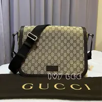 在飛比找PopChill優惠-[二手] GUCCI Guccissima GG 帆布皮革飾