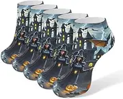 [LPSADGF] Witches Night Socks Low Cut Ankle Sock Athletic Running Low Cut Socks Thin Soft Ankle Socks Unisex, White, One Size Short, White, One Size Short