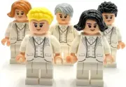 Lego 5 New White Business Suits Wedding Minifigures