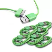 6PCS 6FT USB SYNC DATA POWER CHARGER CABLES IPAD IPHONE IPOD CLASSIC NANO GREEN