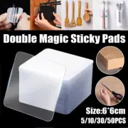 Nano Tape Double-Sided Clear Adhesive Traceless Invisible Gel Anti-Slip 6x6cm
