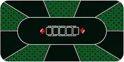 Professional Poker Mat, Portable Poker Table Mat 8 Player, Poker Game Mat with Carrying Bag - 3 Sizes