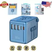 Versatile 35W PD USB-C Travel Adapter with Multiple Ports for International Use