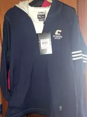 Adidas Golf Climalite Navy Half-Zip Front Rangewear Hoodie Women's XL W/Tags