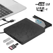 5 in 1 External Blu Ray Drive, Multifunctional Bluray DVD Player for Laptop, Compatible with Windows 7/8/10/11/XP Mac OS