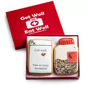 Get Well Cookies - Set of 2 Kosher Decorated Vanilla Sugar Cookies