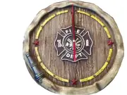 Fire House Hose Wall Clock