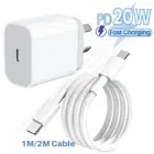 3/6ft Fast Charger Wall USB C Cable 20W PD Power Adapter For iPhone XR/12/13/14