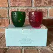 NIB PartyLite Festive Flair Votive Pair