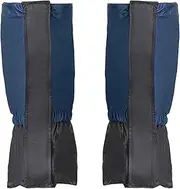 [uxcell] Leg Gaiters, Waterproof Shoe Covers Hiking Gaiters Snow Boot Gaiter, Navy Blue, S