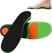 Spendeal Arch Support Orthotic Insoles, Plantar Fasciitis Insole, Full Length Heel Seats Foot Orthotic Inserts with Arch Support for Treating Heel Pain and Spurs (L)