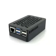 Raspberry Pi 5 Case for Official Raspberry Pi M.2 Hat+, Custom 3D-Printed, Black