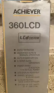 Achiever 360LCD Auto Thyristor Flash for Olympus BRAND NEW IN BOX