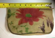 Ecotools by Alicia Silverstone red flower Cosmetics Bag NEW.