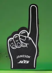 Jameson Whiskey/Ny Jets Foam Finger 24 Inch Tall Free Ship USA